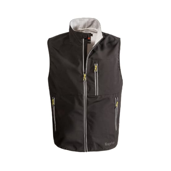KAPRIOL - GILET TECH NERO/SILVER L