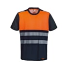KAPRIOL - T-SHIRT HV ARANCIONE/BLU XXL