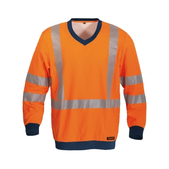 KAPRIOL - T-SHIRT HV ARANCIONE M/LUNGA XXXL