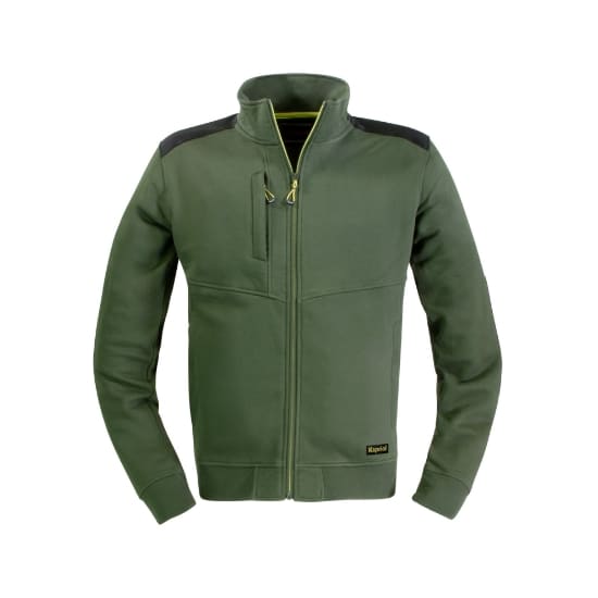 KAPRIOL - FELPA SLICK ZIP LUNGA VERDE 5XL