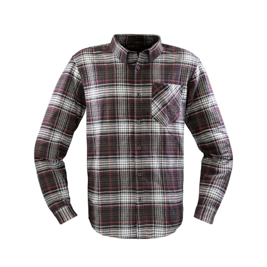 KAPRIOL - CAMICIA ENJOY CHECK MARRONE/ROSSO XXXL