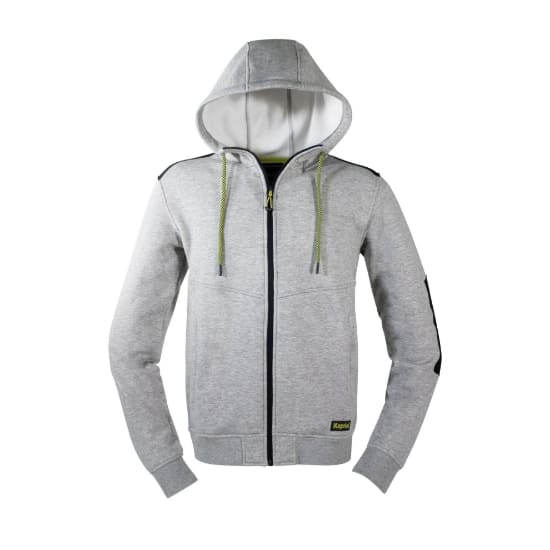KAPRIOL - FELPA SLICK C/CAPPUCCIO GRIGIO CHIARO ME
