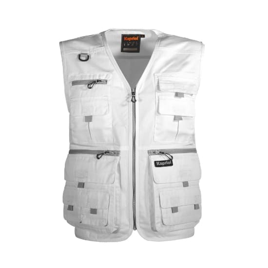 KAPRIOL - GILET MULTITASCHE BIANCO XXXL