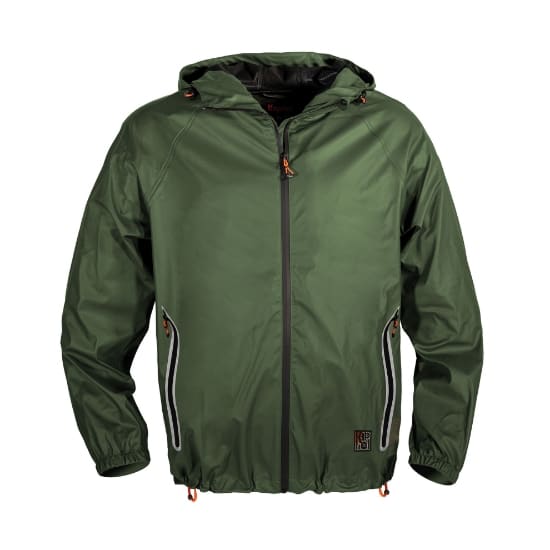KAPRIOL - GIACCA PIOGGIA TECH C/CAPPUCCIO VERDE MU