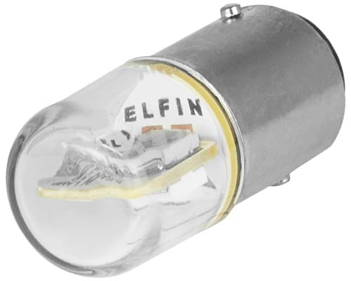 NEW ELFIN - LAMPADINA BA15D LED GIALLA 24VAC DC