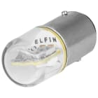 NEW ELFIN - LAMPADINA BA15D LED GIALLA 24VAC DC