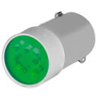 NEW ELFIN - LAMPADINA LED VERDE 110V AC DC 010BA9SLV110