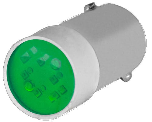 NEW ELFIN - LAMPADINA LED VERDE 12V  AC DC