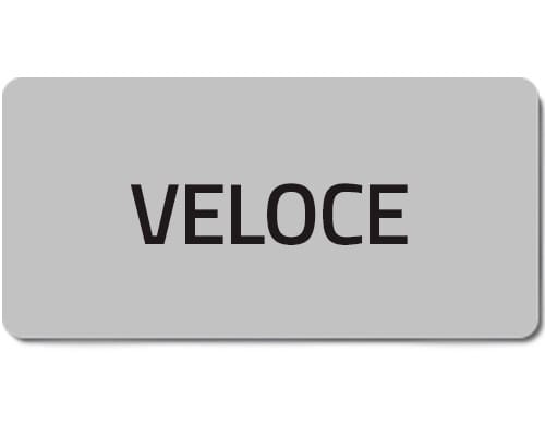 NEW ELFIN - % TARGHETTA ADES.VELOCE