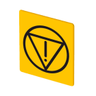 NEW ELFIN - TARGHETTA ADES.27X27 ARRESTO EMER