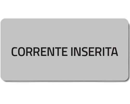 NEW ELFIN - TARGHETTA ADES.CORRENTE INSERITA