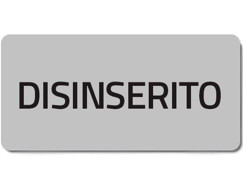 NEW ELFIN - % TARGHETTA ADES.DISINSERITO