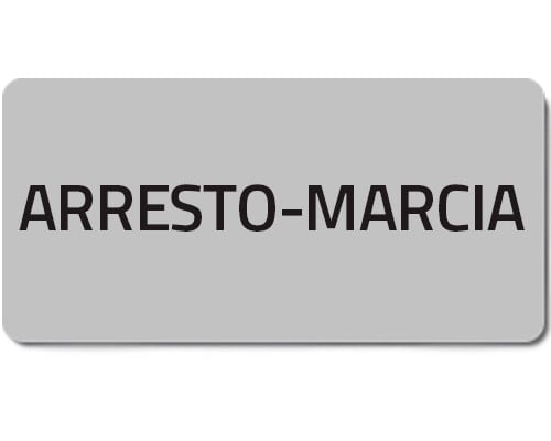 NEW ELFIN - % TARGHETTA ADES.ARRESTO-MARCIA