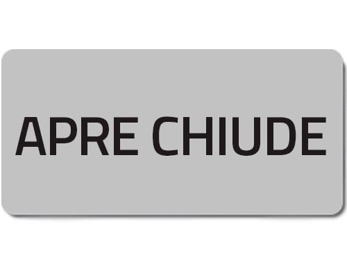 NEW ELFIN - % TARGHETTA ADES.APRE-CHIUDE