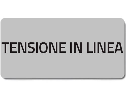 NEW ELFIN - % TARGHETTA ADES.TENSIONE IN LINEA