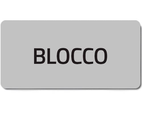 NEW ELFIN - % TARGHETTA ADES.BLOCCO 02035T