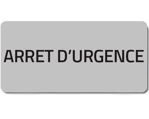 NEW ELFIN - % TARGHETTA ADES.ARRET D'URGENCE