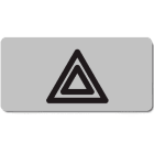 NEW ELFIN - TARGHETTA ADES.SIMBOLO PERICOLO