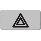 NEW ELFIN - TARGHETTA ADES.SIMBOLO PERICOLO