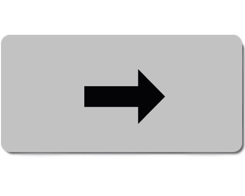 NEW ELFIN - TARGHETTA SIMBOLO MOV.LINEARE ORIZZ