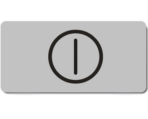 NEW ELFIN - TARGHETTA SIMBOLO INSERZ DISINSERZ.