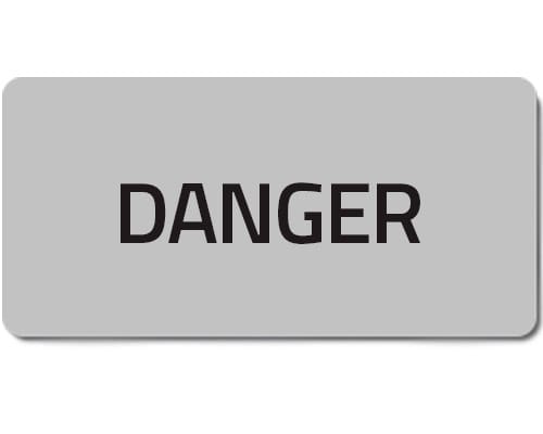 NEW ELFIN - % TARGHETTA ADES.DANGER 02094T