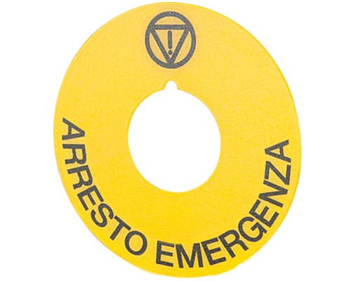NEW ELFIN - TARGH.GIALLA D60 ARRESTO EMERGENZA