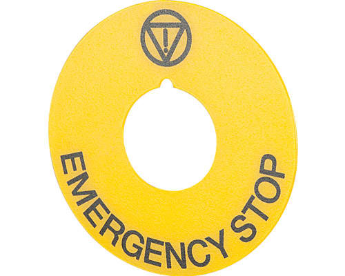 NEW ELFIN - TARGH.GIALLA D60 EMERGENCY STOP 020D23