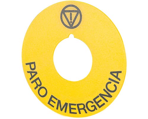 NEW ELFIN - TARGH.GIALLA D60 PARO EMERGENCIA