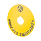 NEW ELFIN - TARGHETTA GIALLA D90 EMERGENZA
