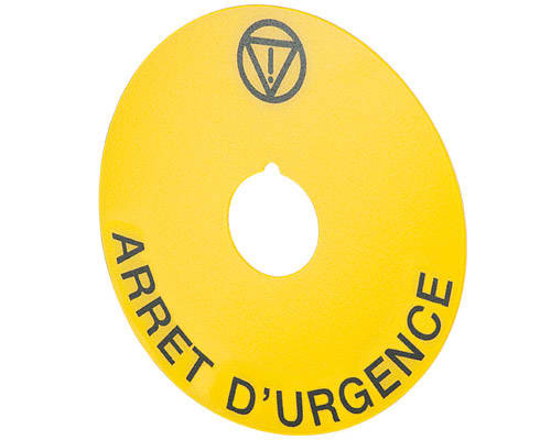 NEW ELFIN - TARGHETTA GIALLA 90 ARRET D'URGENCE