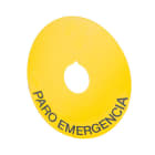 NEW ELFIN - TARGHETTA GIALLA 90 PARO EMERGENCIA 020DD37