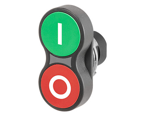 NEW ELFIN - PULS.DOPPIO LUM.ROSSO VERDE SIM.I-O 020P2LRVS