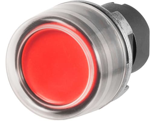 NEW ELFIN - PULSANTE INT.C.GOMMA ROSSO