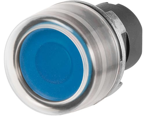 NEW ELFIN - PULSANTE LUM.INT.C.GOMMA BLU 020PLICGBL