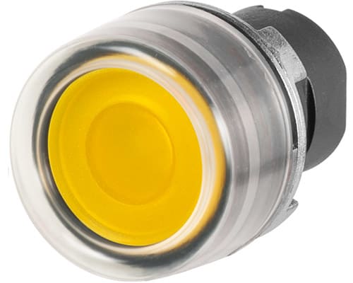NEW ELFIN - PULSANTE LUM.INT.C.GOMMA GIALLO