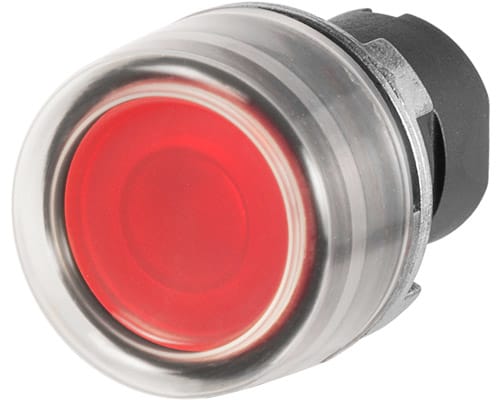 NEW ELFIN - PULSANTE LUM.INT.C.GOMMA ROSSO 020PLICGR