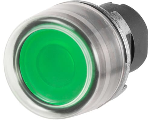 NEW ELFIN - PULSANTE LUM.INT.C.GOMMA VERDE 020PLICGV