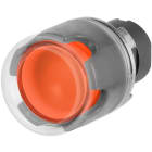 NEW ELFIN - PULSANTE LUM.PROT. C.GOMMA ARANCIO