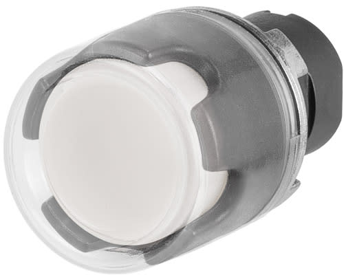 NEW ELFIN - PULSANTE LUM.PROT. C.GOMMA BIANCO