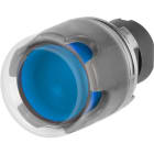 NEW ELFIN - PULSANTE LUM.PROT. C.GOMMA BLU