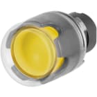 NEW ELFIN - PULSANTE LUM.PROT. C.GOMMA GIALLO