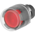 NEW ELFIN - PULSANTE LUM.PROTETTO C.GOMMA ROSSO 020PLPCGR