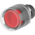 NEW ELFIN - PULSANTE LUM.PROTETTO C.GOMMA ROSSO