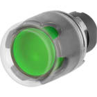 NEW ELFIN - PULSANTE LUM.PROT. C.GOMMA VERDE