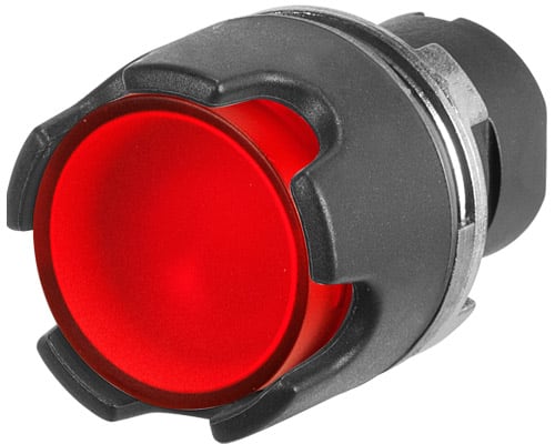NEW ELFIN - PULSANTE PASSO LUM.PROTETTO ROSSO
