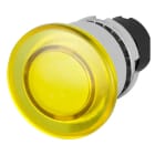 NEW ELFIN - PULSANTE T.FUNGO LUM. GIALLO MET.