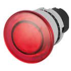 NEW ELFIN - PULSANTE T.FUNGO LUM.ROSSO MET. 020PTAFLRW