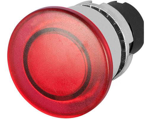 NEW ELFIN - PULSANTE T.FUNGO LUM.ROSSO MET.