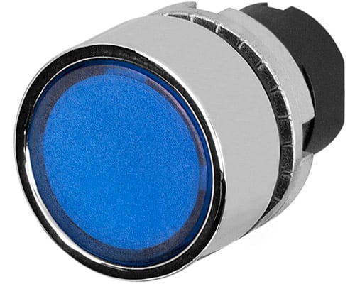 NEW ELFIN - PULSANTE T.INTERO LUM.BLU MET. 020PTAILBLW